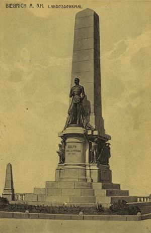 Das Nassauische Landesdenkmal (ca. Anfang des 20. Jahrhunderts)