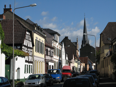 Die Straße Am Schlosspark (August 2007)